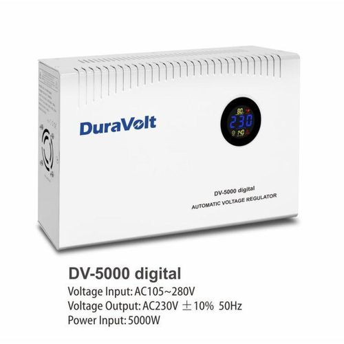 Duravolt LB028E2 AVR DV‑5000 Digital Slim Type – 5000W Automatic Voltage Regulator