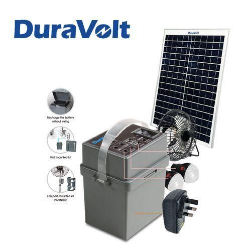 DuraVolt Solar Rechargeable Pack LA030J SRP-1245 4in1