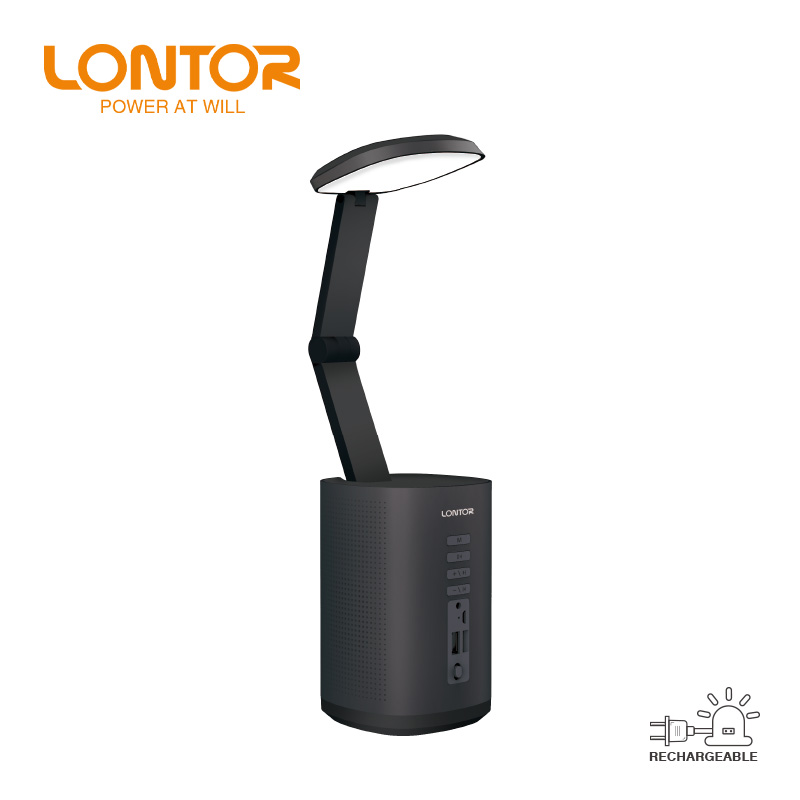 LONTOR RECHARGEABLE LED SPEAKER  READING LAMP