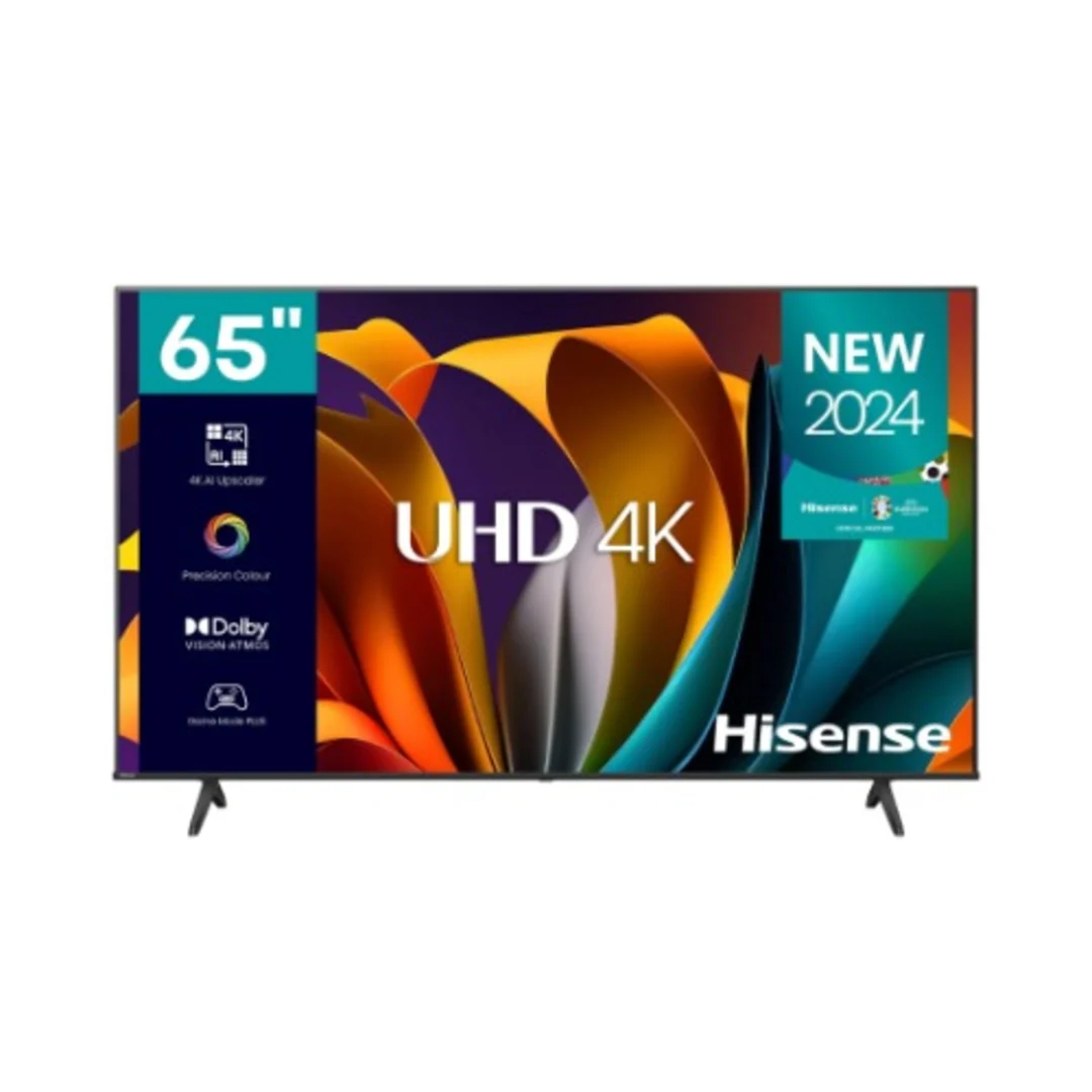 Hisense 65''-ULED,LCD Mini-LED Pro+,mini led) 4K Smart TV with Quantum Dot Colour,144HZ Game Mode Pro,3HDMI,2USB,Dolby Vision IQ, Multi channel surround - TV65U6Q