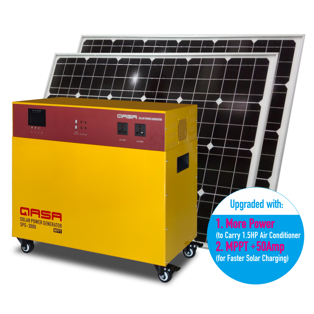 QLINK QASA LBQ030M SOLAR POWER GEN SPG-3000 DIY (BATTERY EXCLUDED)
