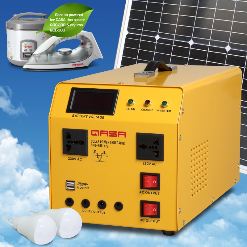 QLINK QASA LBQ030A6 SOLAR POWER GENERATOR SPG-500 WITH LED LAMP