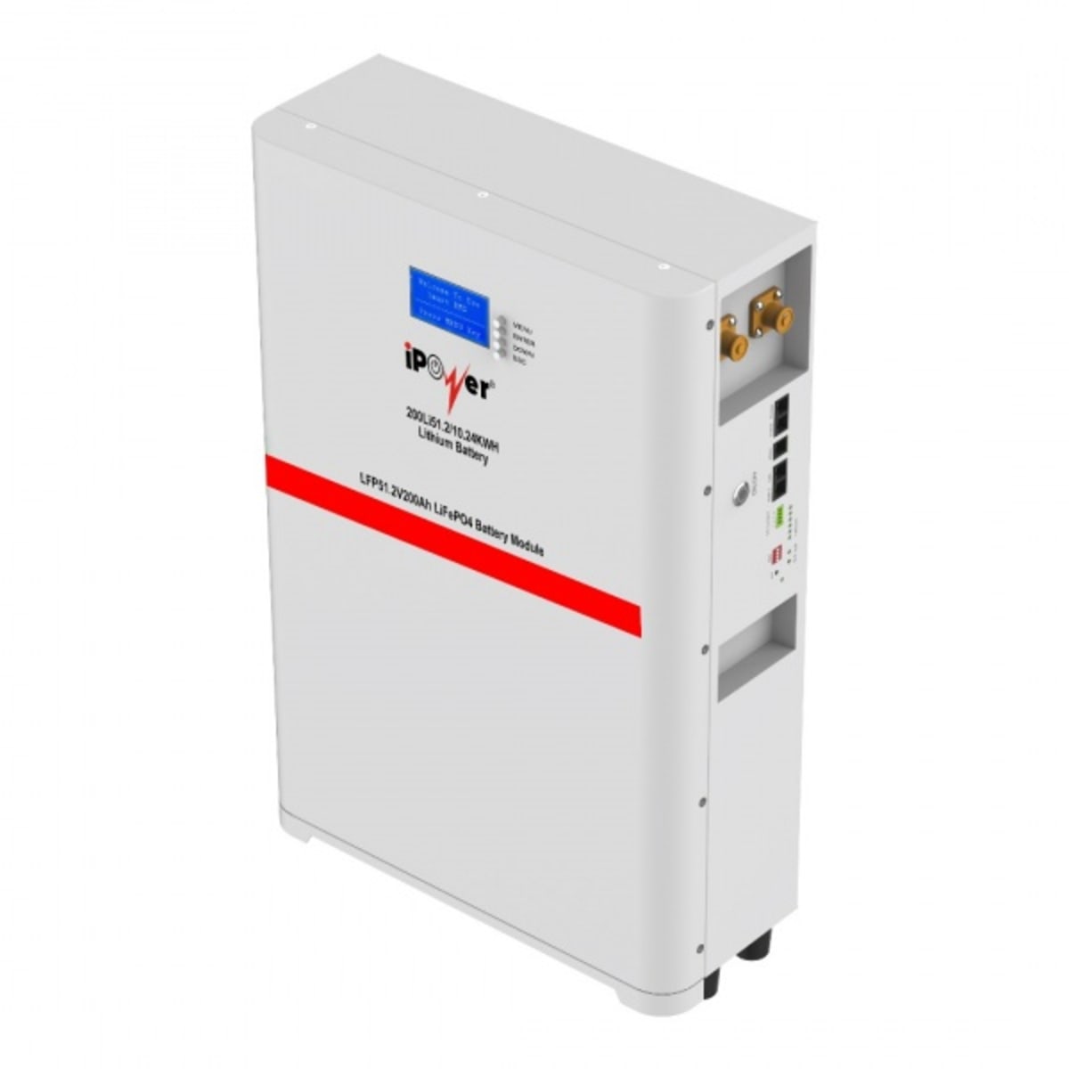 iPower 15Kwh Wheel Type Lithium battery 51.2V 300AH