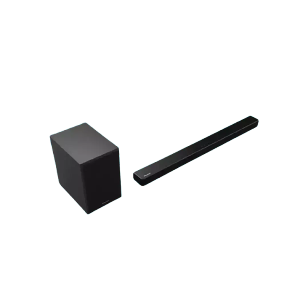 Hisense AUD 2107G-AX Sound Bar, 2.1 Ch, HDMI, Bluetooth, Optical Input, AUX ,USB,300 Watts, Wall Bracket